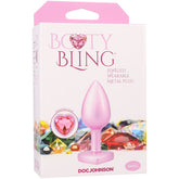 Booty Bling Metal Heart Plug - Small - Pink